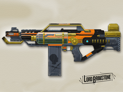 Lord Brimstone Prototype concept art gun illustration sci fi