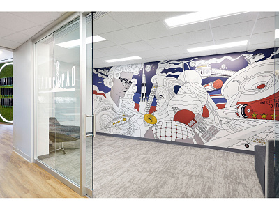 Launchpad Mural Illustration