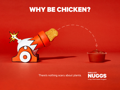 NUGGS Launch Campaign advertising advertising design branding campaign chicken food nuggets photography vegetarian