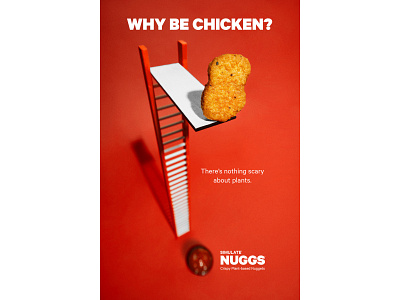 NUGGS Launch Campaign advertising advertising design branding campaign chicken food nuggets photography vegetarian