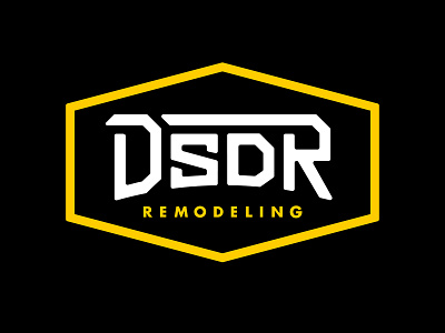 DSDR Remodeling Logo art direction custom type graphic design logo logo design remodeling typography