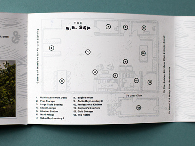 Map Detail of Photography Studio art direction graphic design hand concept hand illustrated illustration maps photography studio printed handout printed material vintage style