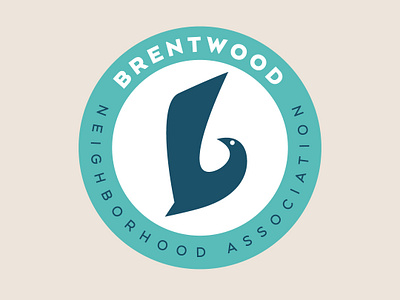 Brentwood Neighborhood Logo bird branding branding agency branding and identity branding design graphic design identity logo logo design mid century modern typography