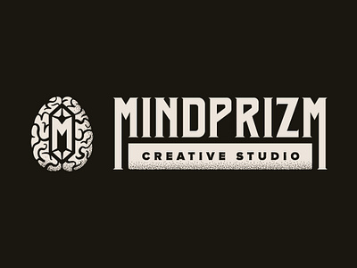 Mindprizm Logo brain brand design branding branding agency graphic design lettering logo logo design logotype typography