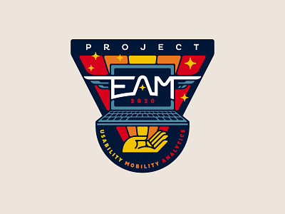 Project EAM Logo badge logo branding logo project typography utility vector art