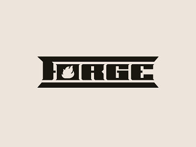 Forge Logo branding branding design fire forge identity illustration illustrator lettering logo logotype typography vector