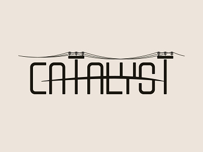 Catalyst Logo branding graphic design identity illustration lettering logo logodesign typography