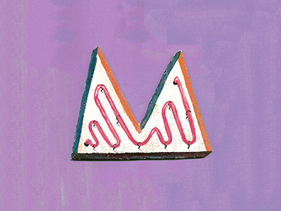 The Letter M acrylic lettering neon sign