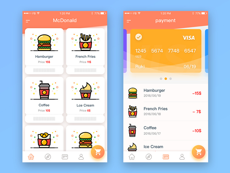 McDonald's order to pay app 02 room order mcdonalds ios food delicious app