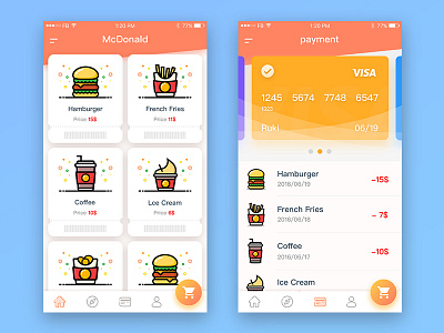 McDonald's order to pay app 02 app delicious food ios mcdonalds order room