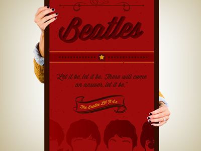 Beatles Poster beatles poster wall art