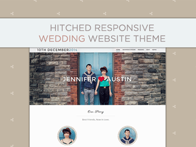 Hitched Wedding Website Template