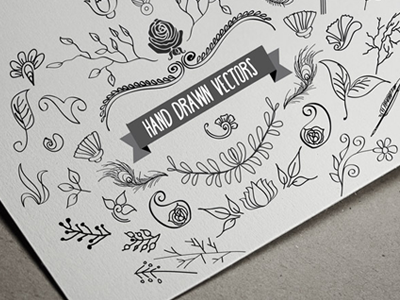 35 Hand Drawn Vector Elements