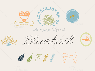 Bluetail Hand Drawn Illustrations