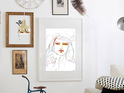 Girl Uniterrupted Artprint For Sale decor fashion home interiors lifestyle living poster style wallart