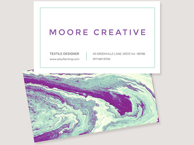 Charming Chaos Business Card Template business card business card template personal card.
