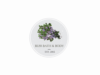 Bliss Organic Bath And Body Logo Template bath and body beauty branding buy logo logo template organic premade logo.
