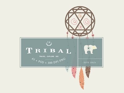 Vintage Tribal Clip Art Vectors & Logos