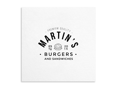Burgers And Sandwiches Logo Template branding food logo logo retro vintage.