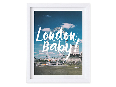 London Baby! Poster $16.00 art print london poster society6 wall art