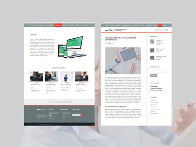 Custom web design & development for IT company