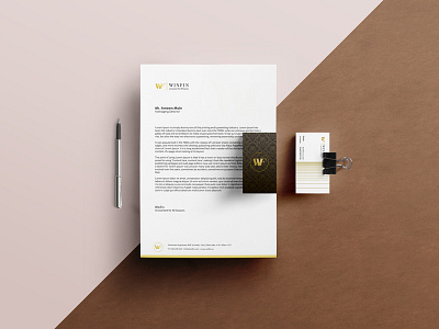 Branding I Designed for Winfin ~ Accounting Firm, Dubai 2016 accountant accounting brand identity branding company identity corporate identity dubai february graphic design print stationary