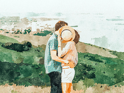 Togertherness couple date engaged fashion friends lifestyle love man nature partners soul mates together travel watercolor wedding woman