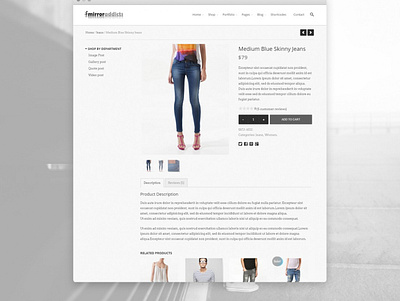 Web Design for Mirror Addicts branding digital identity ui webdesign website website concept
