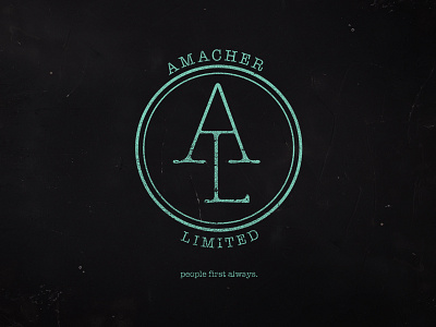 Amacher Limited Texture V1 branding logo typography