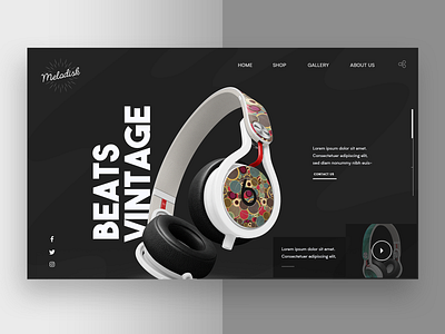 Melodisk branding creative design flat identity logo modern music type ui uiux ux web website