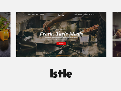 Istle branding creative design flat food identity logo modern type typography ui uiux ux web website