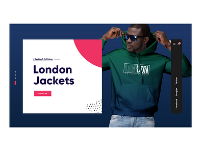 London Jackets branding design icon identity illustration modern ui uiux vector web website