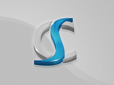 My personal Logo 3d blue cioe effect gray light logo my personal sc simone simonecioe