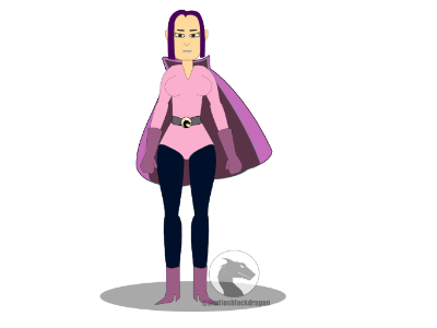 Miss Pink cartoon character concept character creation design flat design illustration panama superhero vector