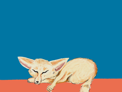 Fennec Fox digitalart fox illustration