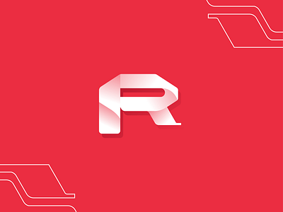 R Logo alphabet branding design graphic graphic design logo logo design logomark minimalist r logo vector