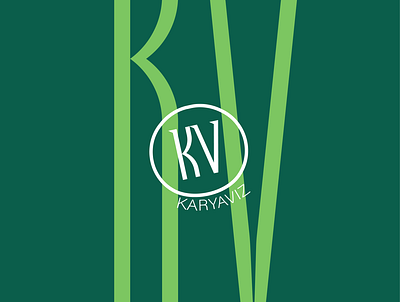 KaryaViz Logotype alphabet logo brand identity branding graphic design k logo kv logo logo logo desain logoinspiration logotype typography v logo