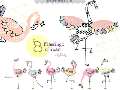 Flamingo clipart baby animal baby clothes bird cute animal cute illustration design exotic flamingo flamingo print flamingos flat illustration flomingo logo illustration kids clothes kids illustration logo pink tropical clipart