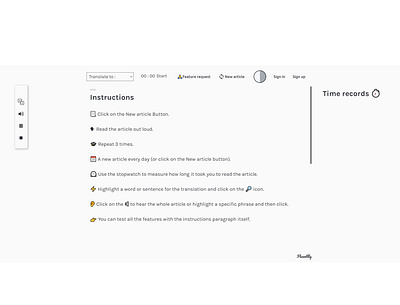 Fluentlly - Improve your English Fluency education free web app web design website
