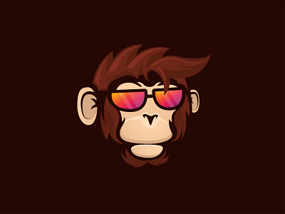 Cool Monkey Logo abstract animal ape branding design illustration inspiration logo monkey monkey logo