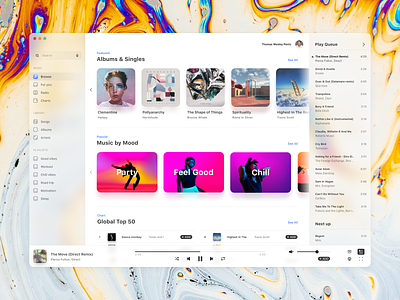 Apple Music Concept adobe xd app apple design icon interface macos music app music player music player ui product design ui ux
