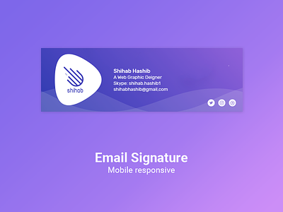 Email Signature Design card css design email email signature html logo photoshop signature