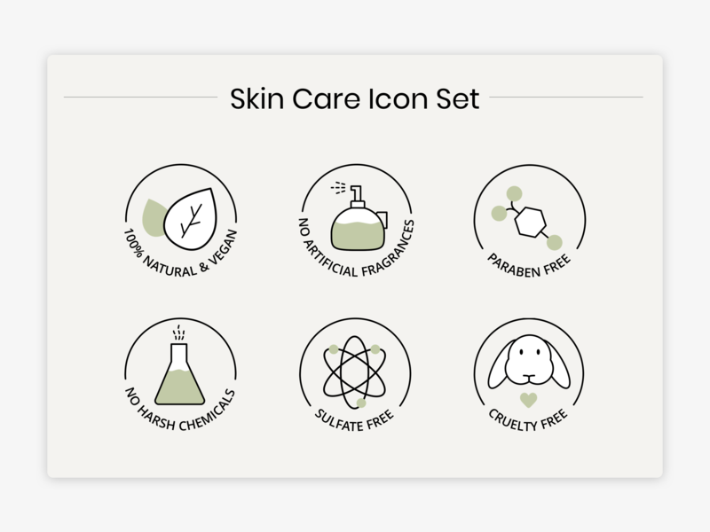 Skin Care Icon Set by Savannah Robinson on Dribbble