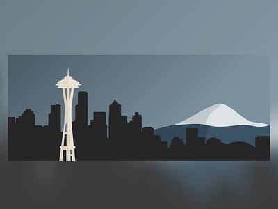 Seattle Skyline Illustration
