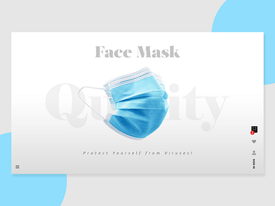 Face Mask Social Media AD banner design profile webdesign