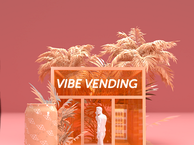 Maison presents Vibe Vending Citrus Brand Sampling Experience 3d art 3d design 3d designer adobe dimension adobe photoshop booth brand design brand identity brand sampling branding coral exhibit design experiential design immersive retail installation art pop up product design retail design tradeshow booth urban art