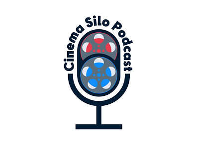 Cinema Silo Podcast Logo branding illustrator logo podcast podcast logo vector