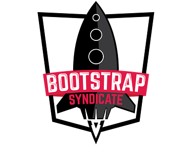 Bootstrap Syndicate Logo branding flat illustrator logo rocket vector