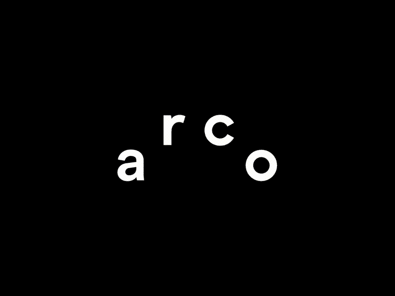 estúdio arco — logo animation animated logo animation black white branding branding design design digital graphic design logo mograph motion motion design motion graphic design motion graphics responsive type type animation typography variable vector