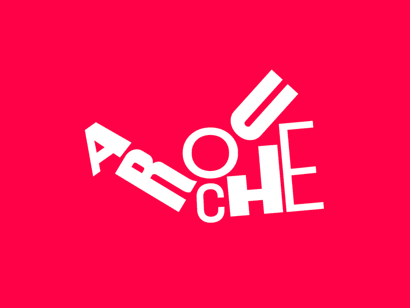 arouche — name forms arouche brand branding branding design design font form graphic design letter logo logotype type typography variable